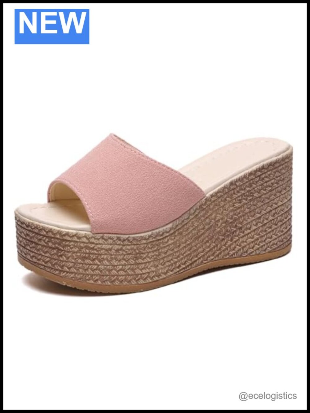 Women's Open-Toe Platform Wedge Espadrille Slippers Breathable Fish Mouth